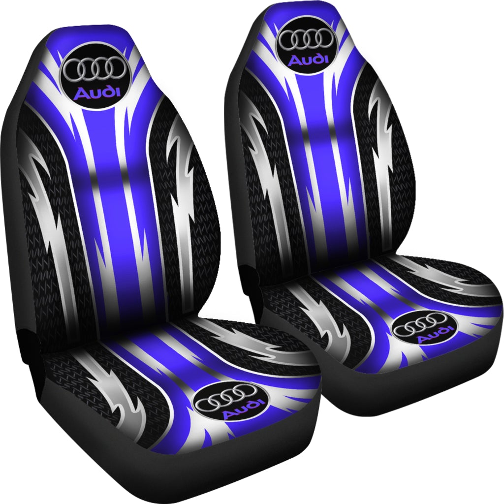 2 Front Audi Seat Covers Blue
