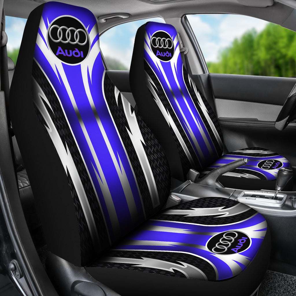 2 Front Audi Seat Covers Blue