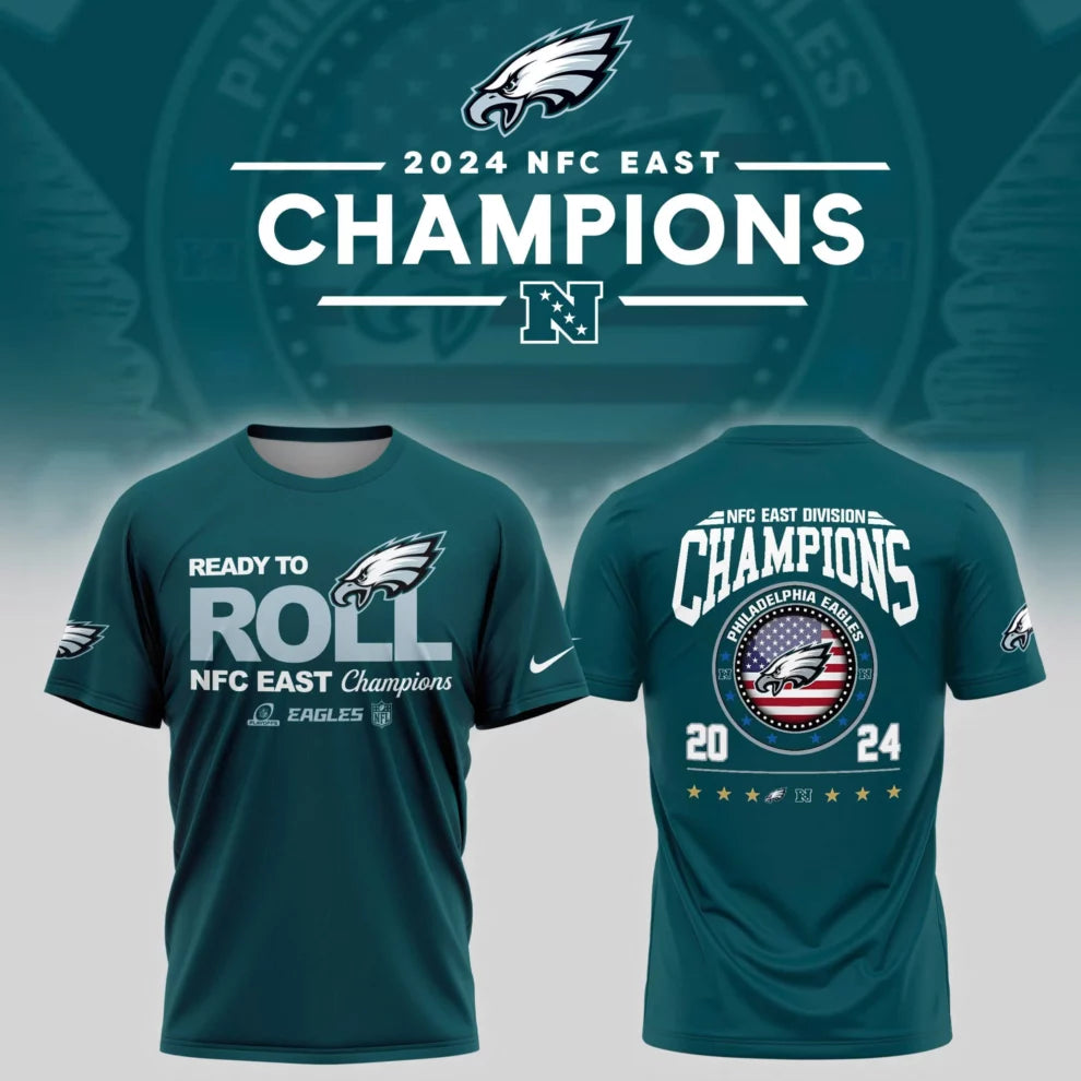 2024 NFC East Champions Philadelphia Eagles T-Shirt 