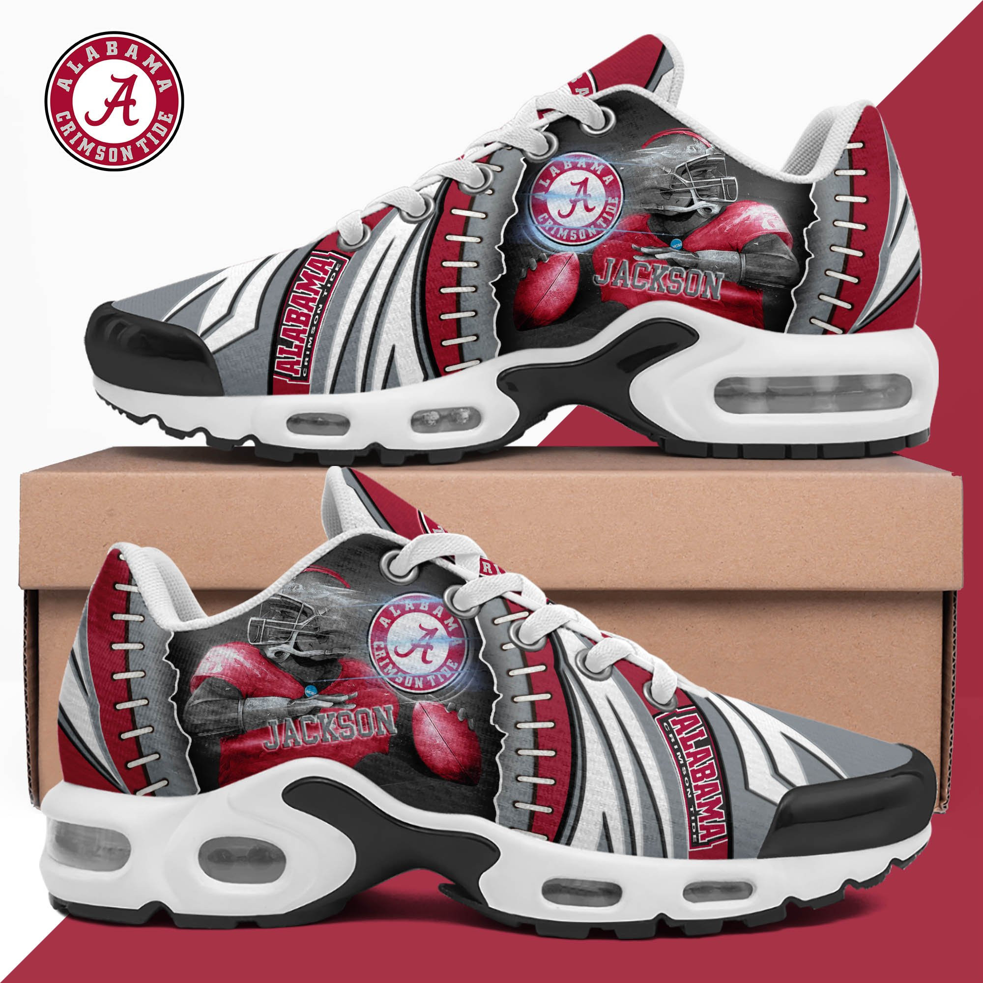 Alabama Crimson Tide TN Shoes 2025 Version Custom Your Name 919
