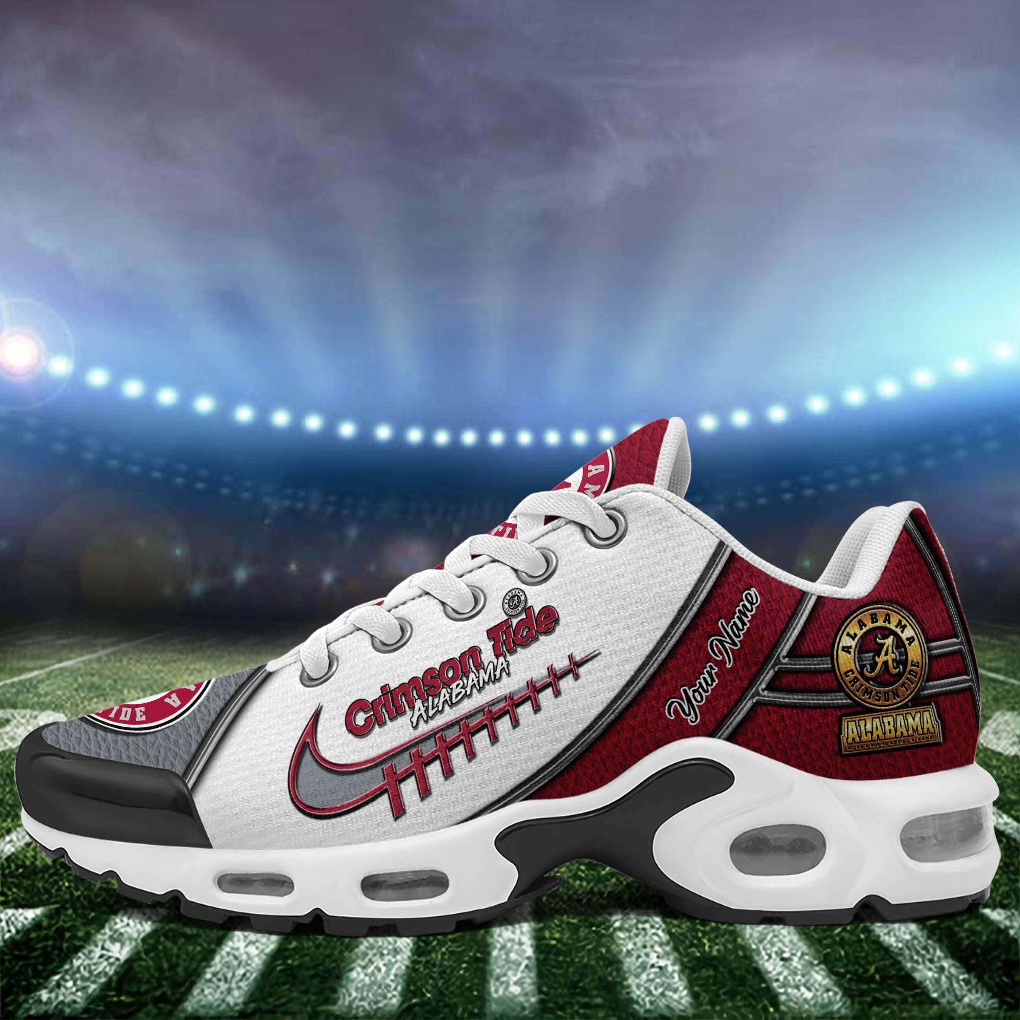 Alabama Crimson Tide TN Shoes 2025 Version Custom Your Name, Football Team Shoes 516