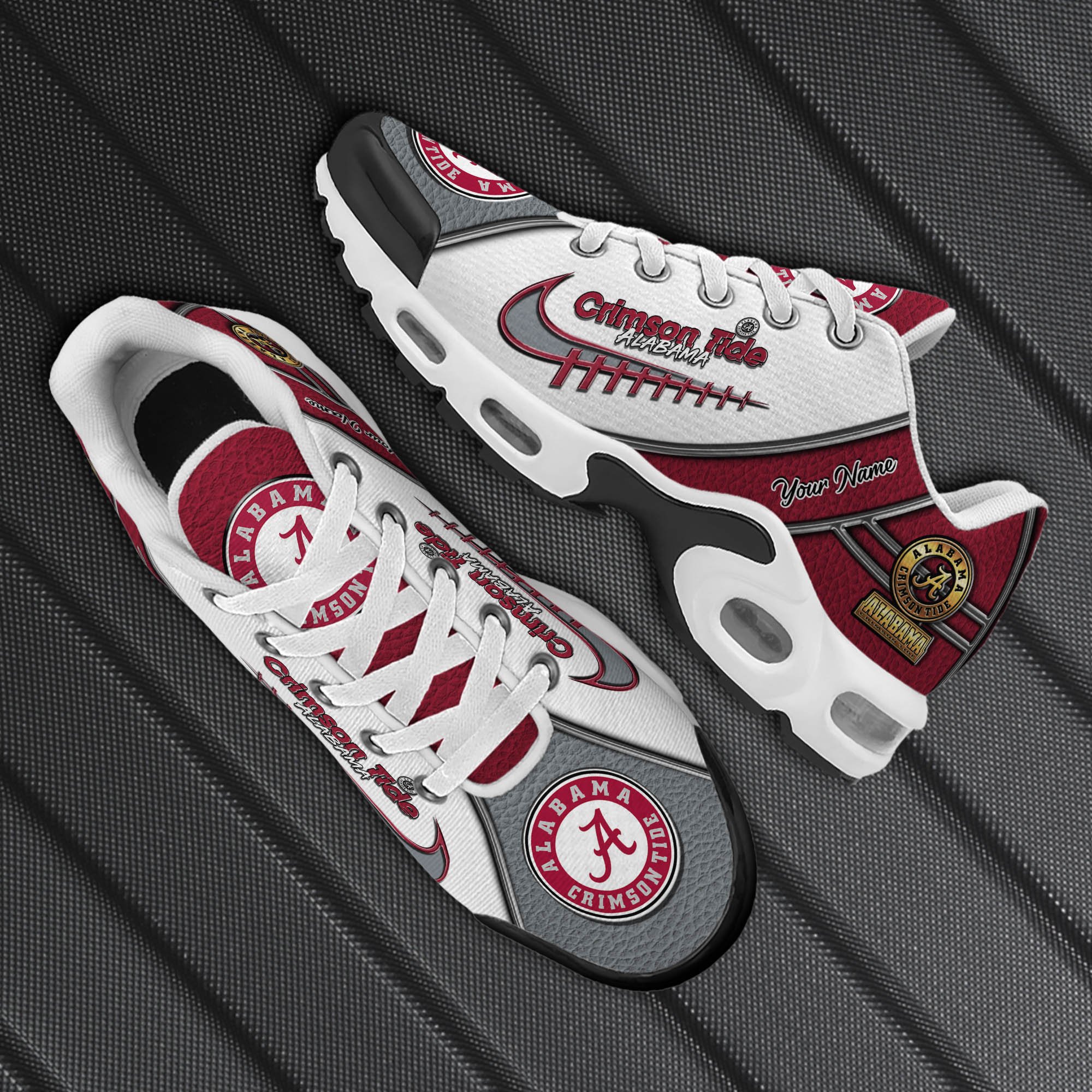 Alabama Crimson Tide TN Shoes 2025 Version Custom Your Name, Football Team Shoes 516