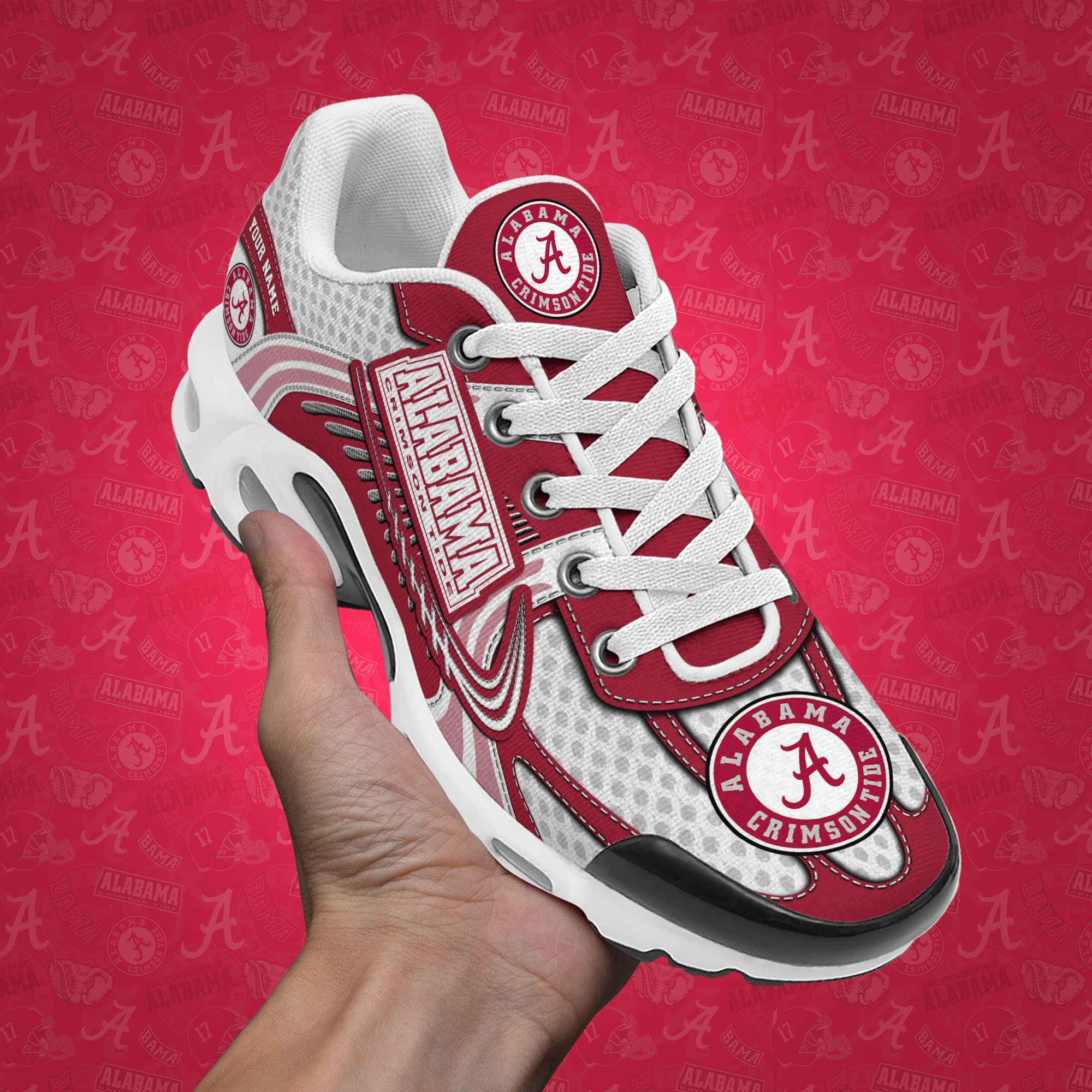 Alabama Crimson Tide TN Shoes Custom Your Name, Sport Shoes