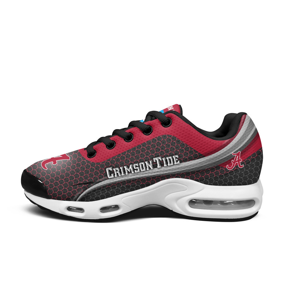 Alabama Personalized Name Team Colors Wave Line Beehive Pattern TN Air Max Shoes Air Cushion Sneakers