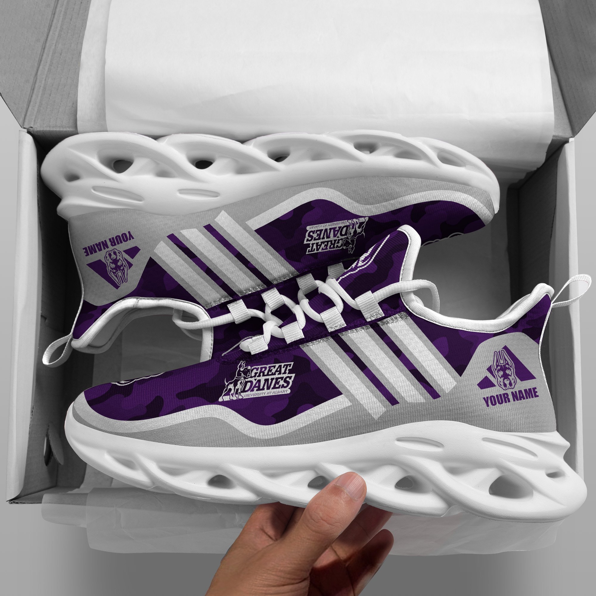 Albany Great Danes Black Max Soul Shoes 2025 Versions Custom Name 466