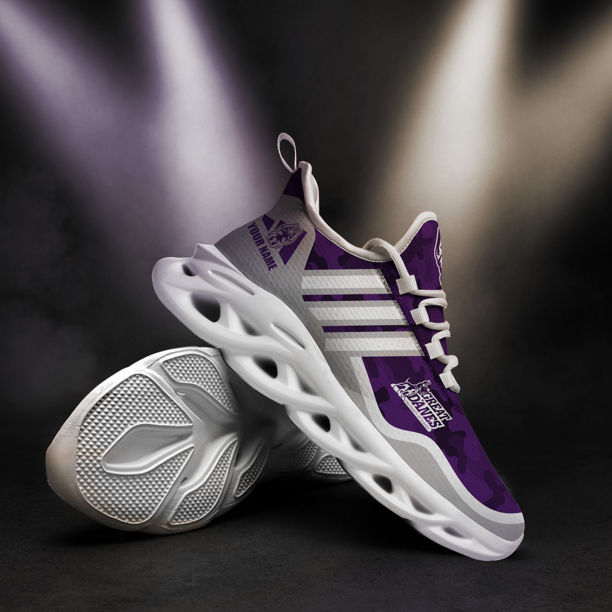 Albany Great Danes Black Max Soul Shoes 2025 Versions Custom Name 466