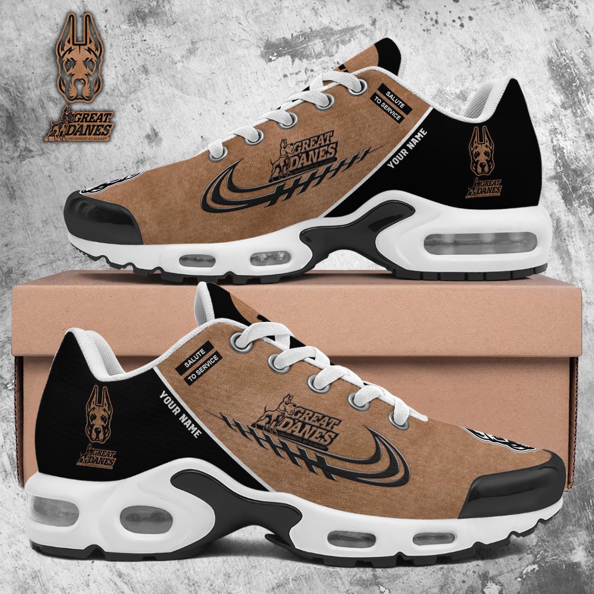 Albany Great Danes TN Shoes 2025 Version Custom Name, Shoes For Football Fans, Fan Gifts PH637