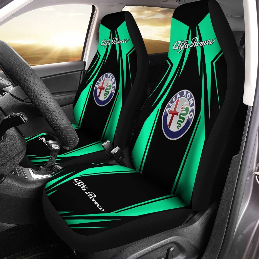 Alfa Romeo Ttt-Lt Car Seat Cover (Set Of 2) Ver 2 (Green)