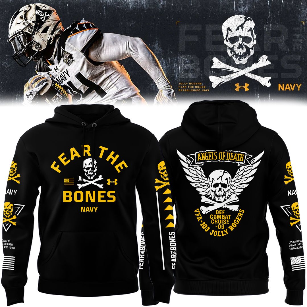 Angel Of Death Jolly Rogers Navy Midshipmen Hoodie 