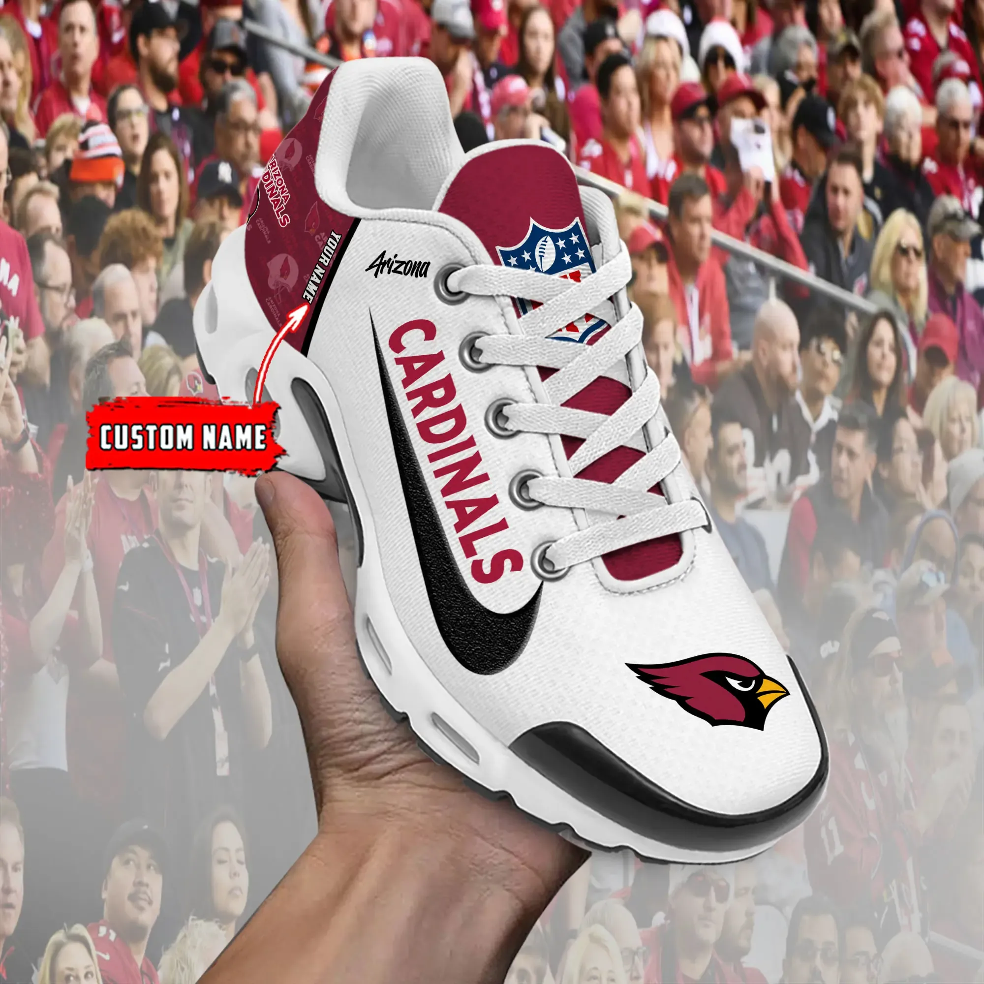 Arizona Cardinals Personalized New Air Max Plus TN Shoes Air Cushion Sneaker 332XK-6727