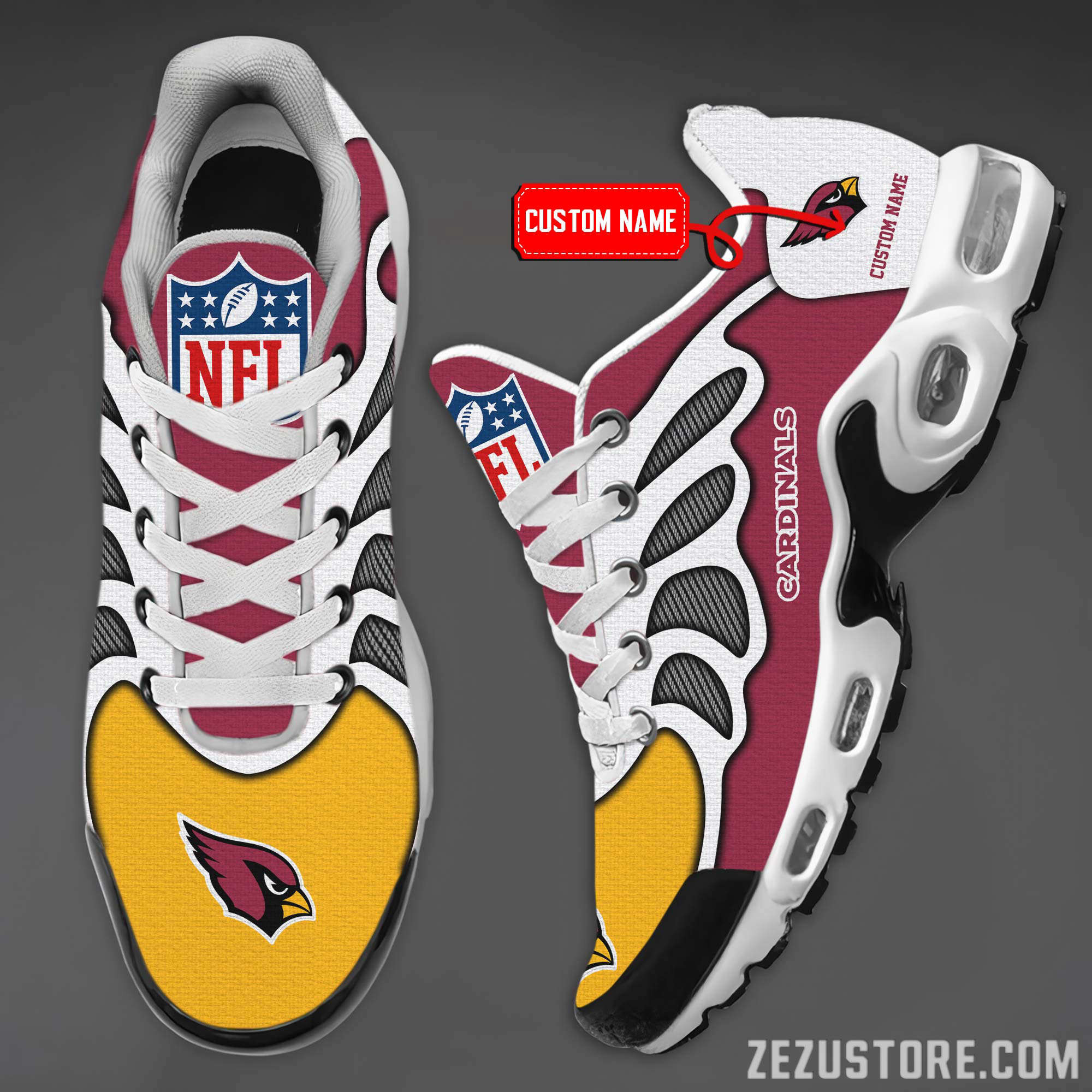 Arizona Cardinals Premium TN Shoes Air Cushion Sneakers