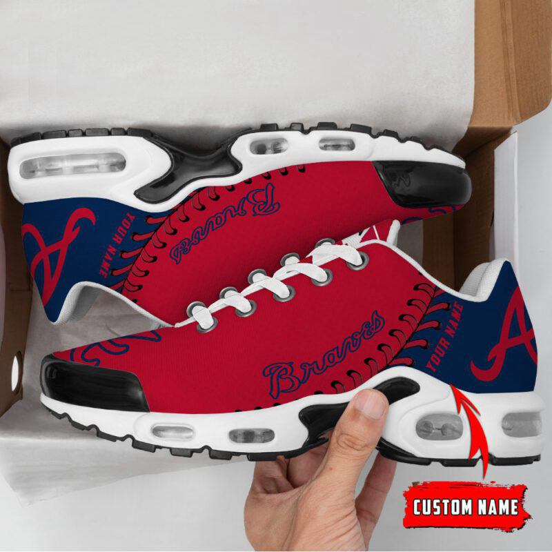Atlanta Braves Air Max Plus Sport Sneakers For Fan Gifts