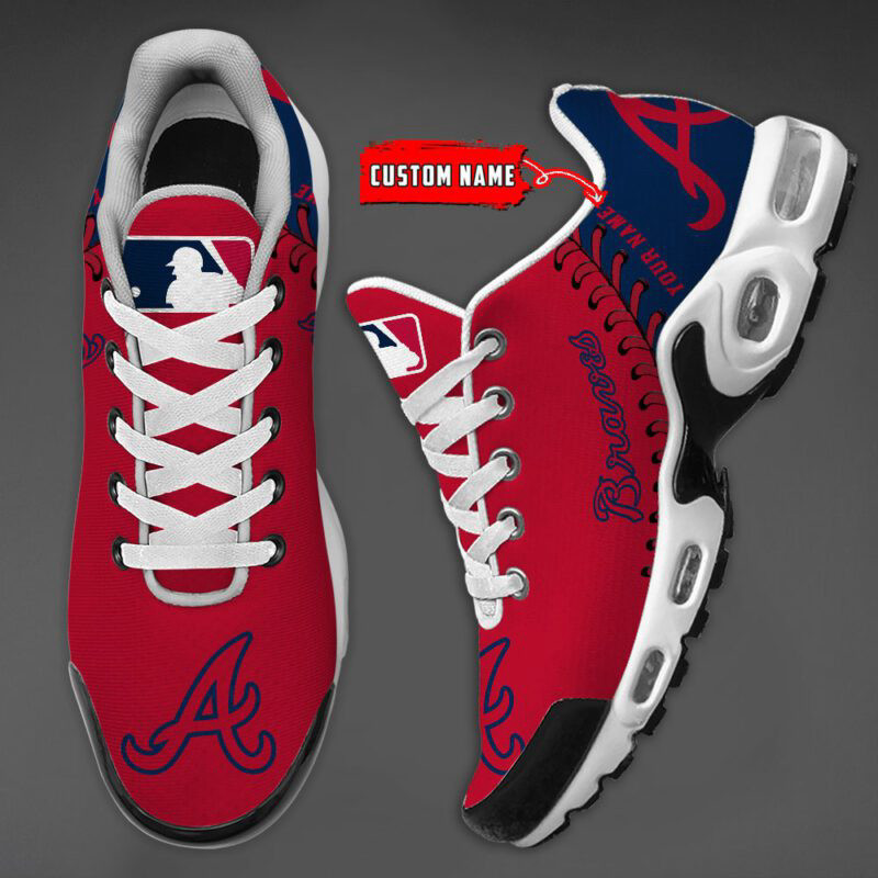 Atlanta Braves Air Max Plus Sport Sneakers For Fan Gifts