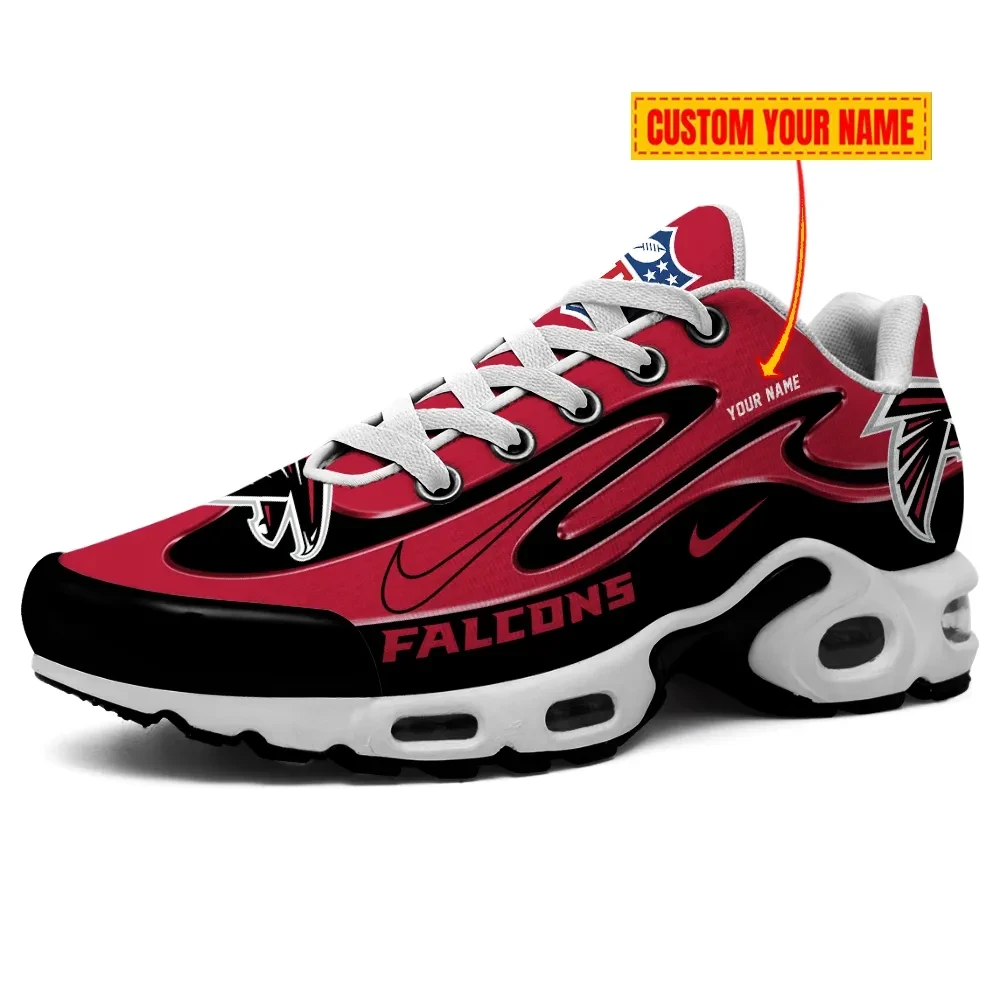 Atlanta Falcons Personalized Name Team Mix Colors V2 TN Air Max Shoes Air Cushion Sneakers