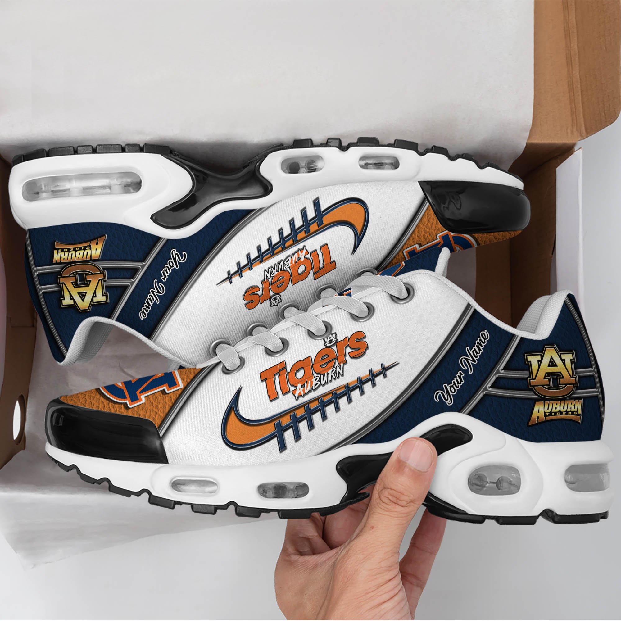 Auburn Tigers TN Shoes 2025 Version Custom Your Name, Football Team Shoes 516