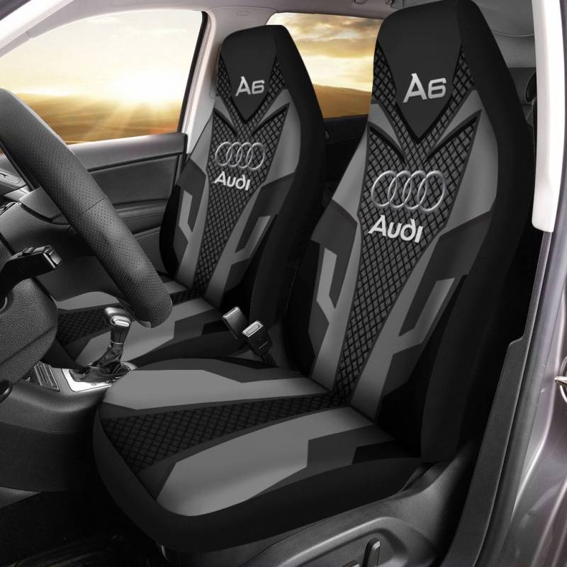 Audi A6 LPH Car Seat Cover (Set of 2) Ver 1 (Black) 