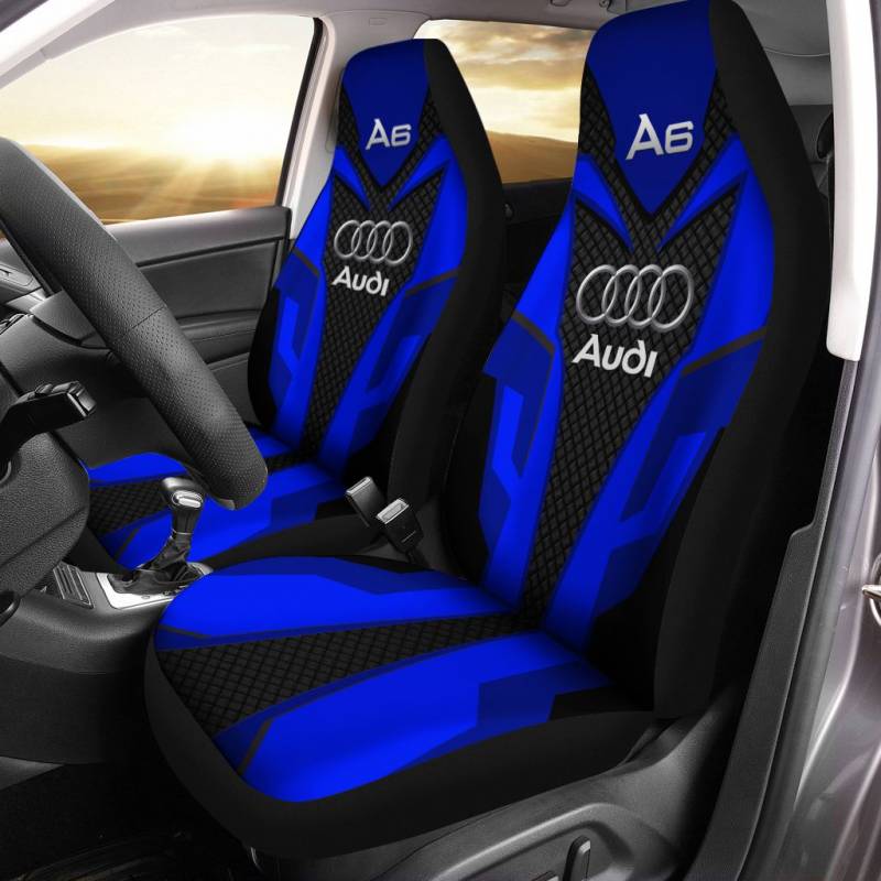 Audi A6 LPH Car Seat Cover (Set of 2) Ver 1 (Blue) 