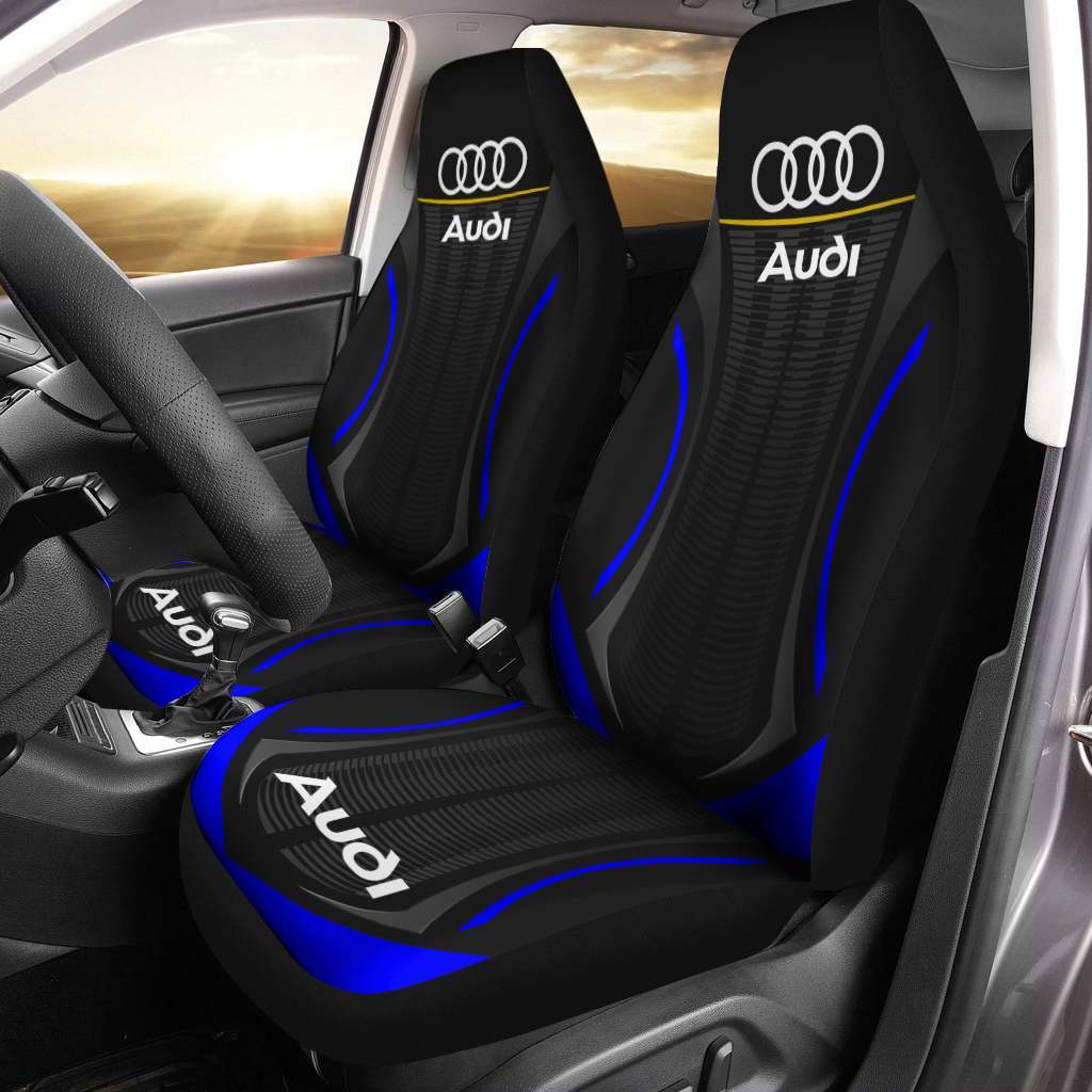 Audi Pvt-Hl Car Seat Cover (Set Of 2) Ver 1 (Blue) 