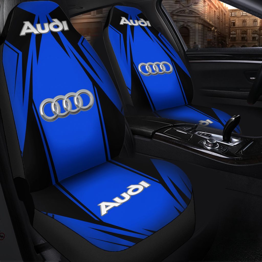 Audi Pvt-Ql Car Seat Cover (Set Of 2) Ver 3 (Blue) 