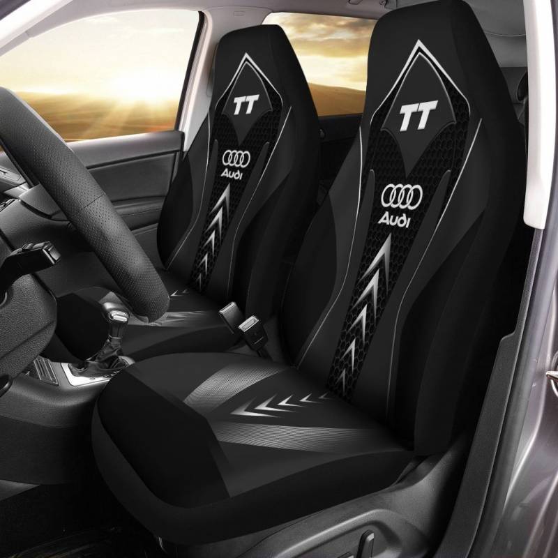 Audi TT LPH Car Seat Cover (Set of 2) Ver 1 (Black) 