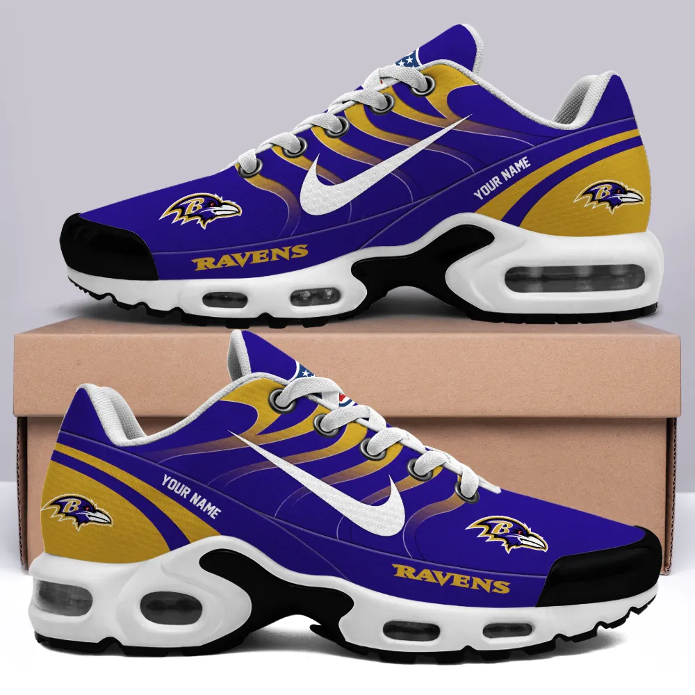 Baltimore Ravens New Air Max Plus TN Shoes Air Cushion Sneaker 344QD-2546