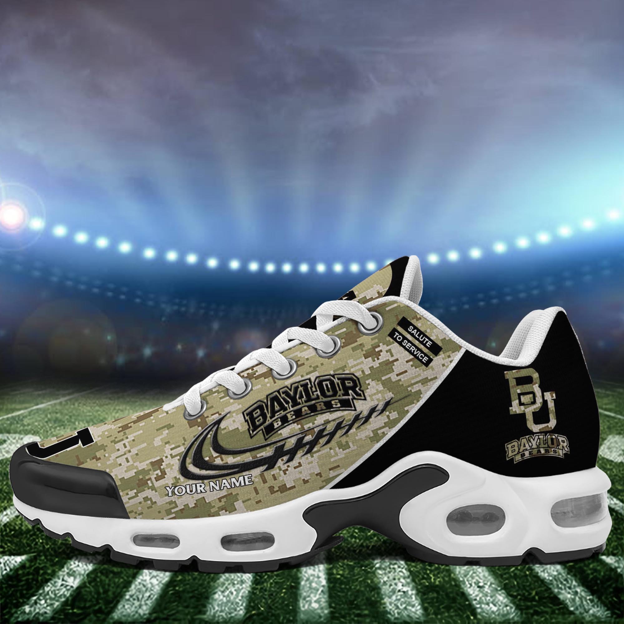 Baylor Bears TN Shoes 2025 Version Custom Name, Camouflage Shoes, Gifts For Football Lovers