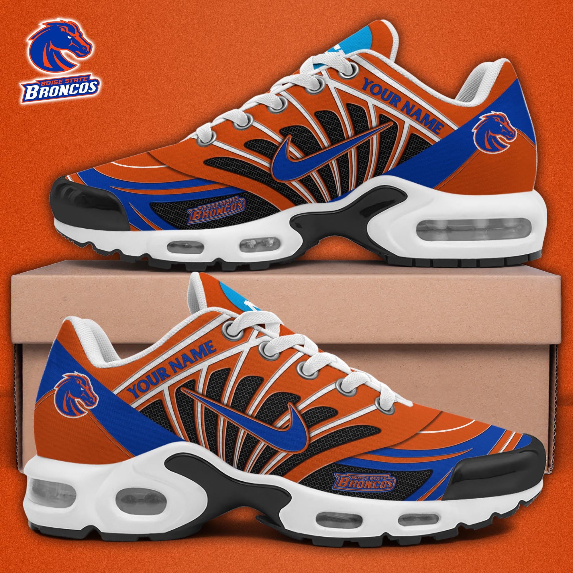 Boise State Broncos TN Shoes 2025 Version Custom Name 