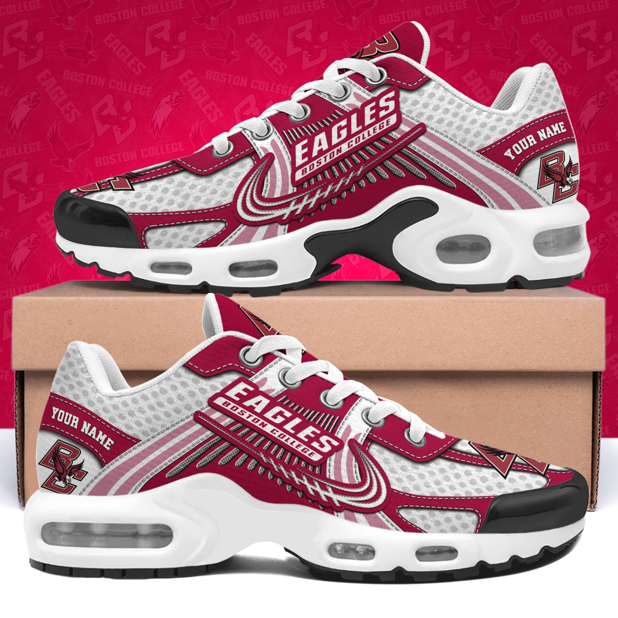 Boston College Eagles TN Shoes Custom Your Name, Sport Shoes 