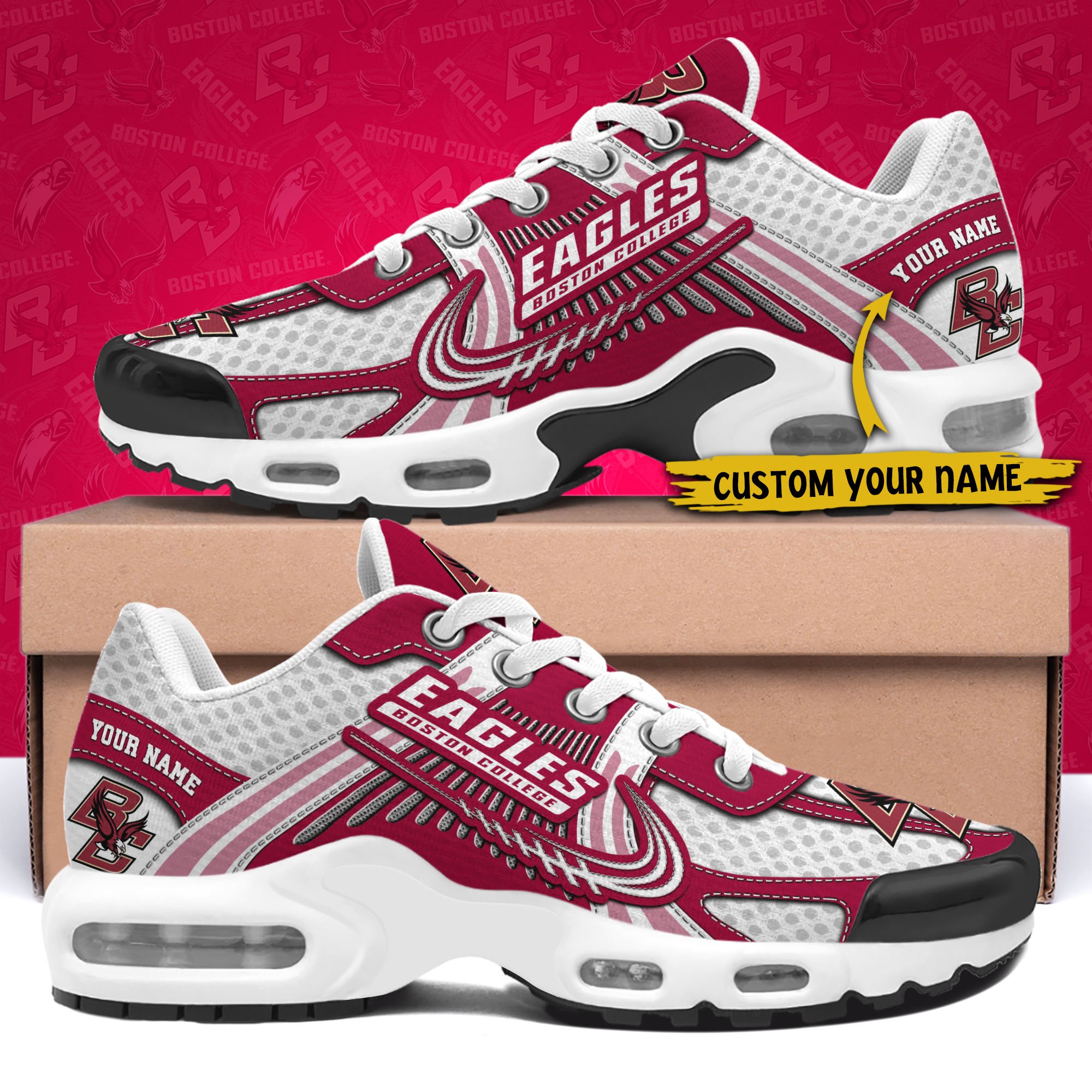 Boston College Eagles TN Shoes Custom Your Name, Sport Shoes