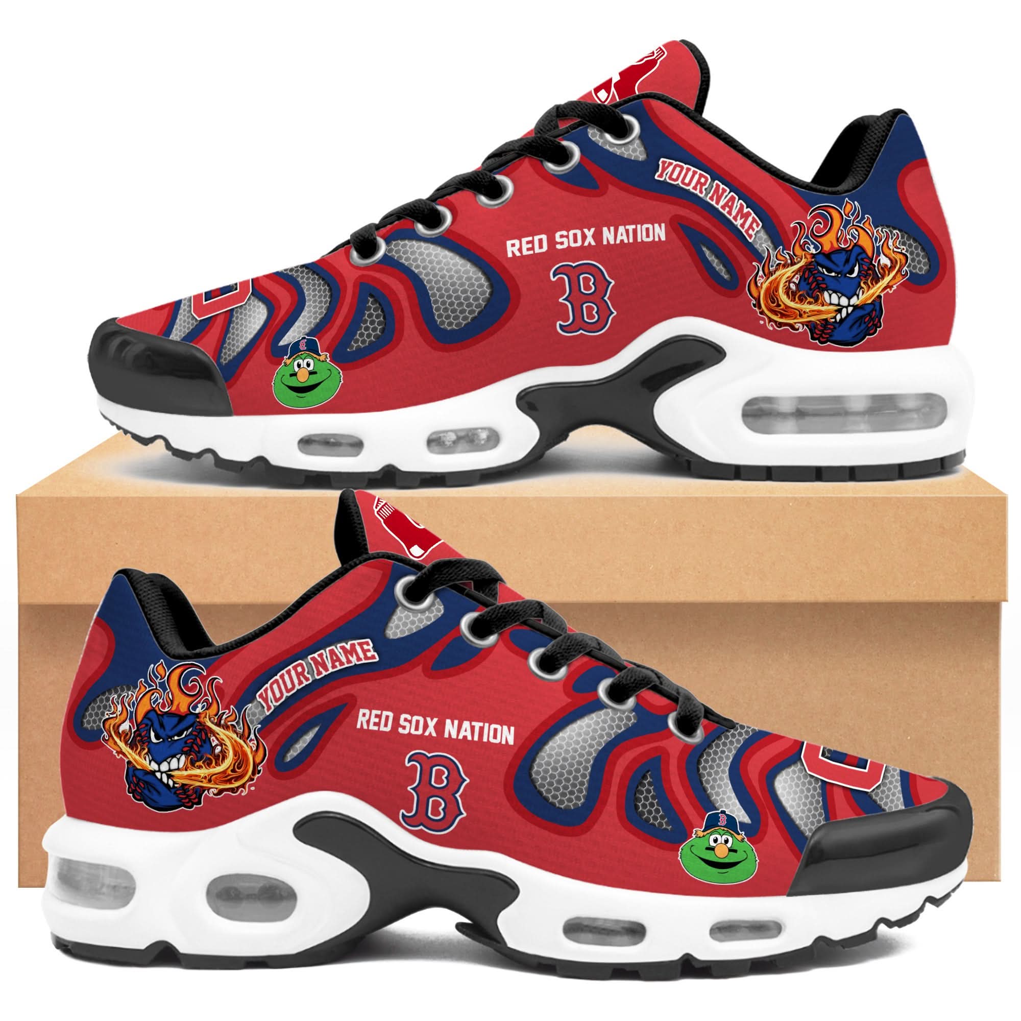 Boston Red Sox Personalized Air Max Shoes 