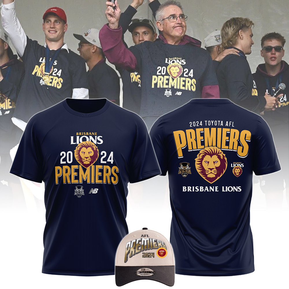 Brisbane Lions  Premiers Adults Tee  Version 10 