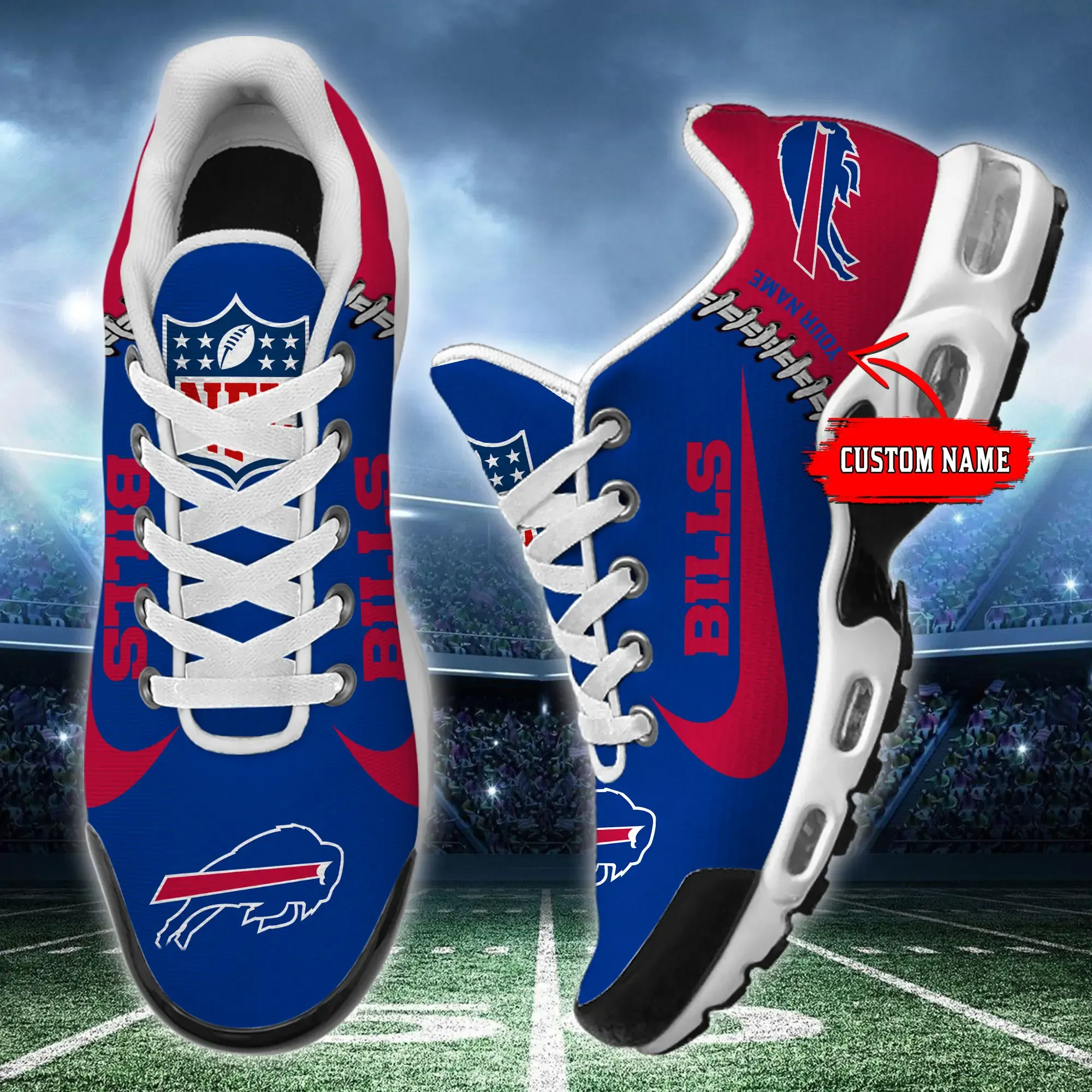 Buffalo Bills New Air Max Plus TN Shoes Air Cushion Sneaker 754QZ-6574