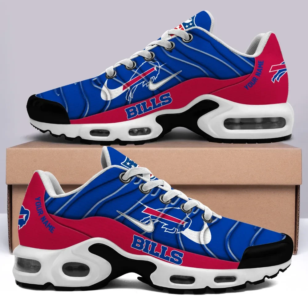 Buffalo Bills Personalized Name Team Mix Colors V4 TN Air Max Shoes Air Cushion Sneakers