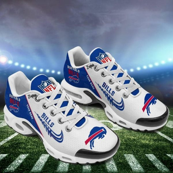 Buffalo Bills Personalized Name Team Mix Colors Wing Logo TN Air Max Shoes Air Cushion Sneakers