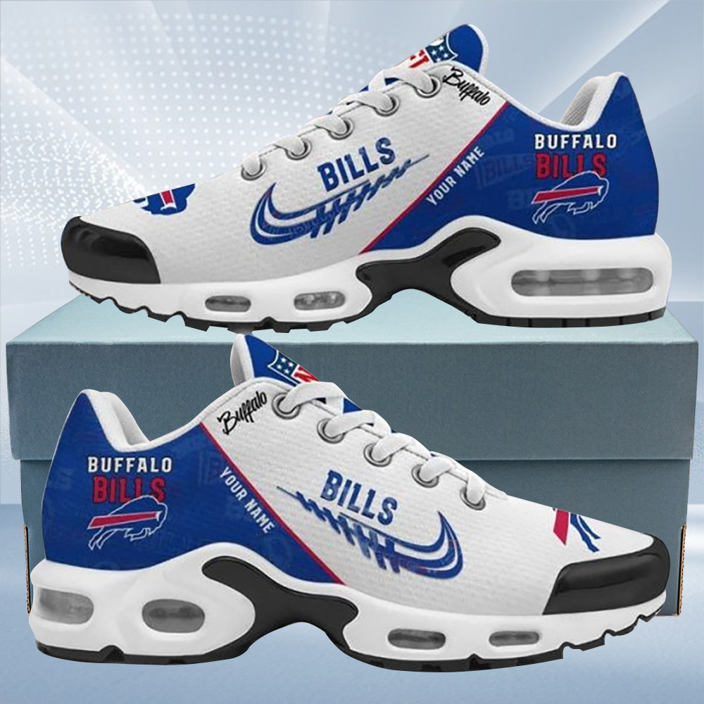 Buffalo Bills Personalized Name Team Mix Colors Wing Logo TN Air Max Shoes Air Cushion Sneakers