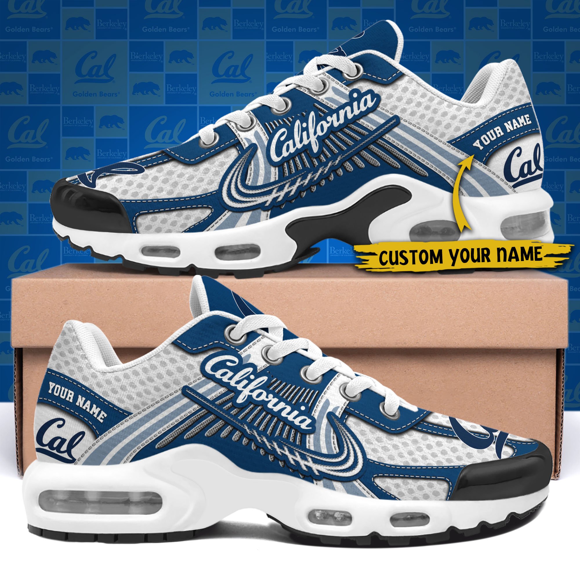 California Golden Bears TN Shoes Custom Your Name, Sport Shoes