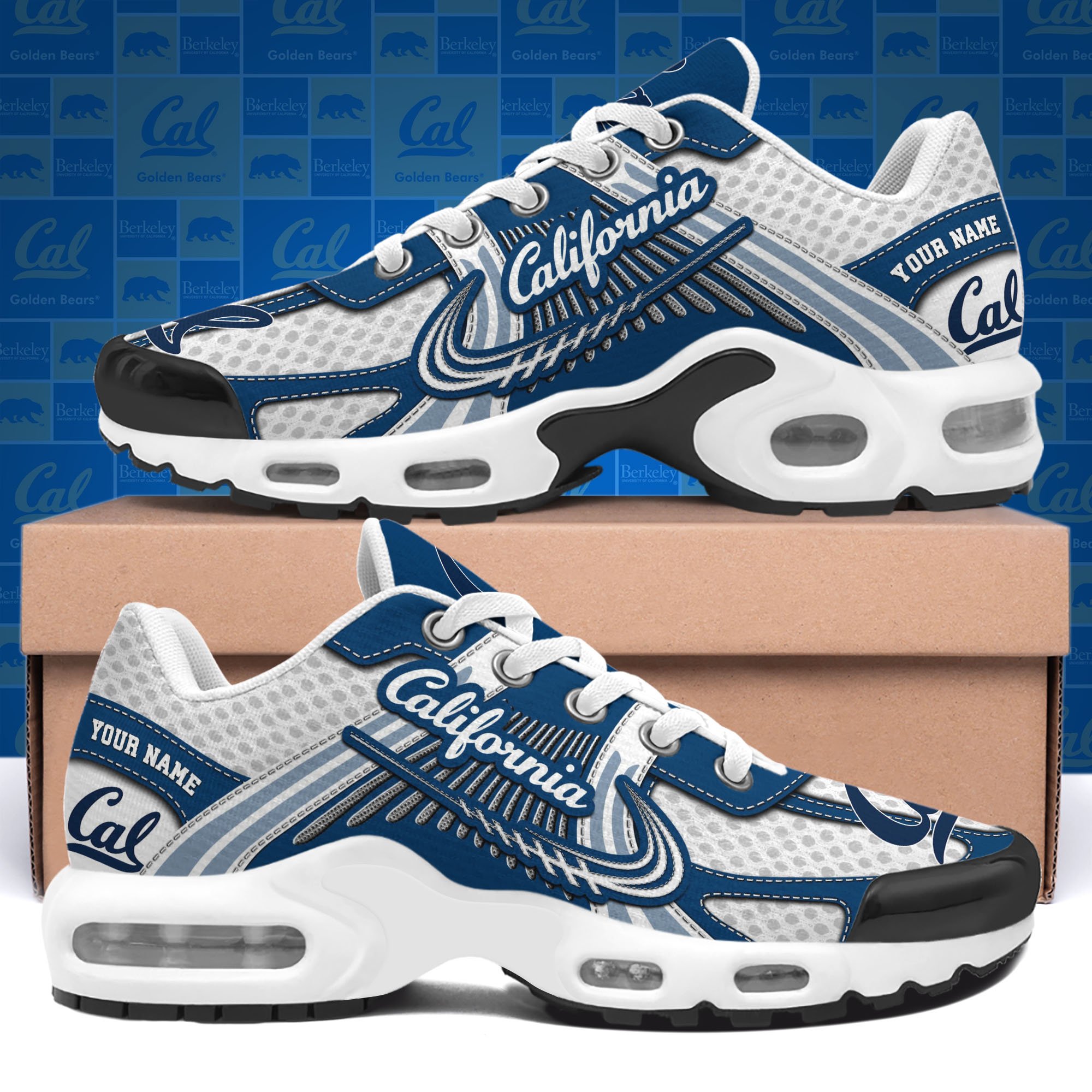 California Golden Bears TN Shoes Custom Your Name, Sport Shoes