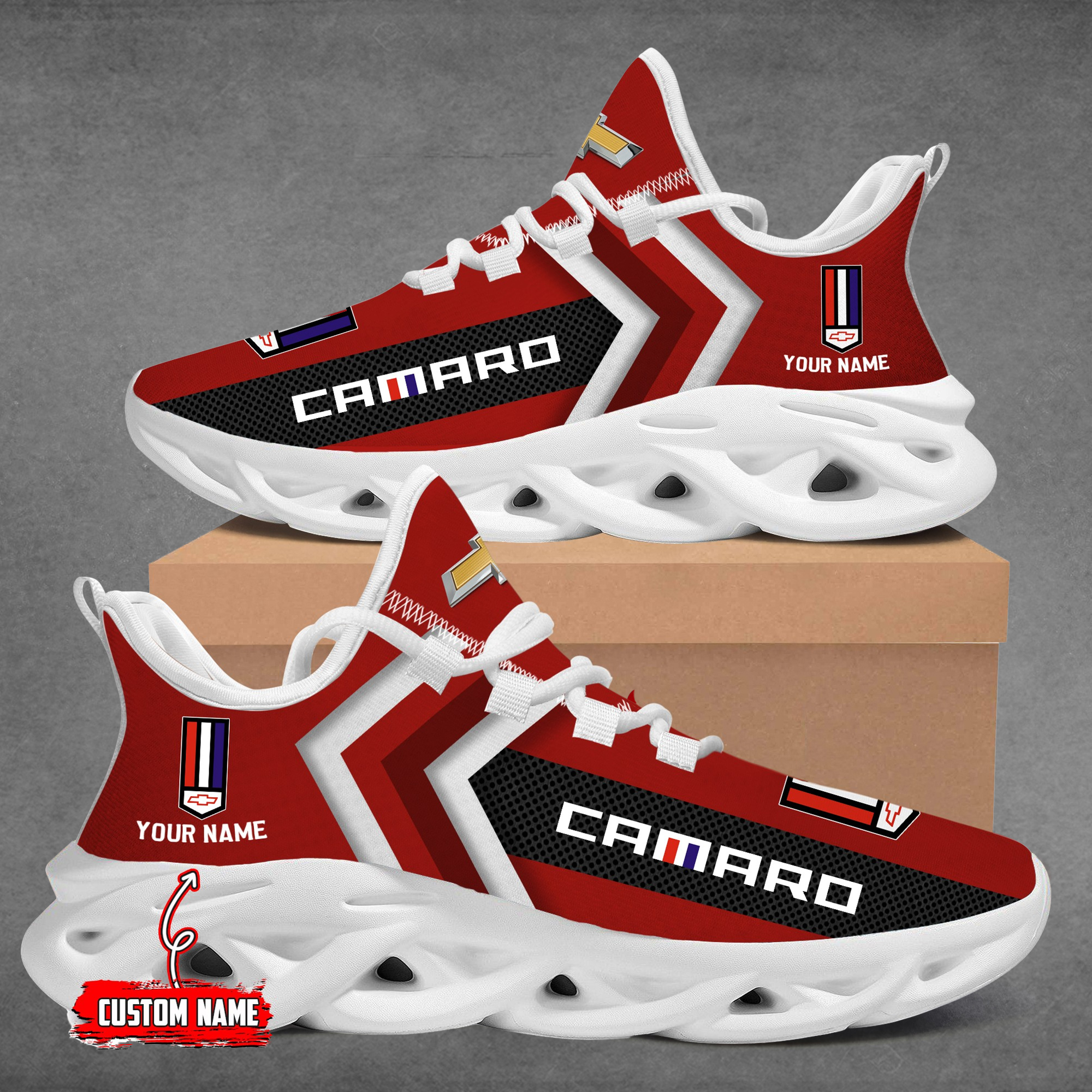 Camaro Custom Name Design Max Soul Sneakers VS3