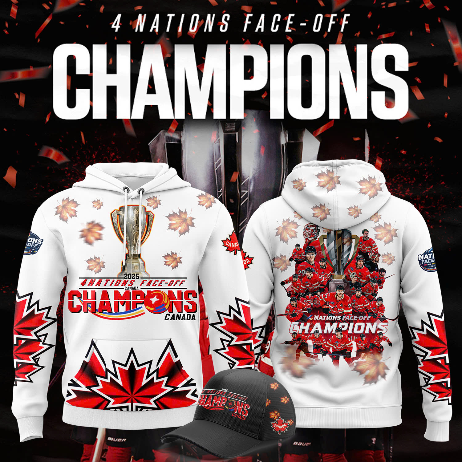 Canadians Hockey Champions 2025 Hoodie 