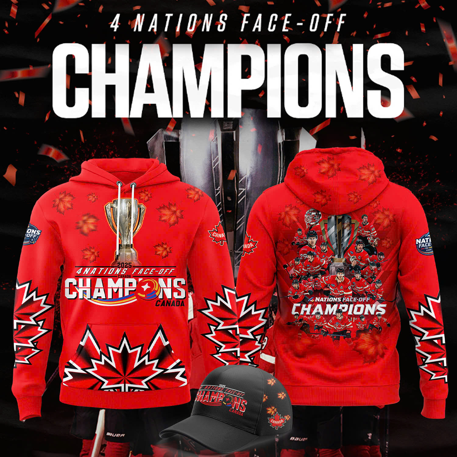 Canadians Hockey Champions 2025 Hoodie 
