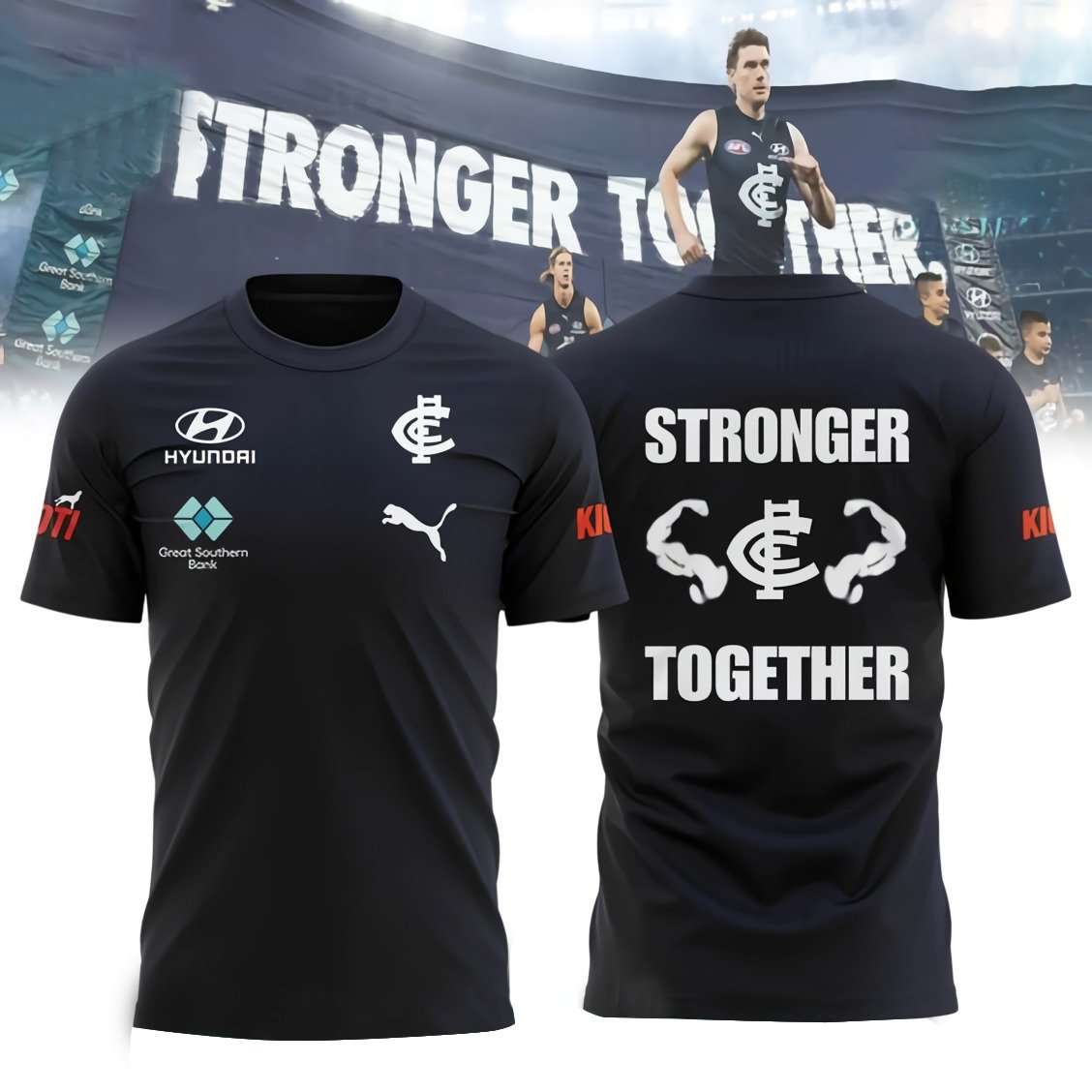Carlton Blues – STRONGER TOGETHER Shirt 