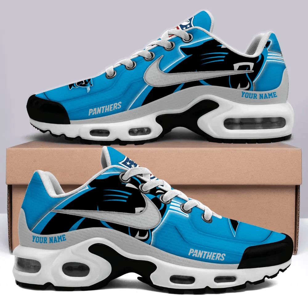 Carolina Panthers Personalized Name Team Mix Colors V1 TN Air Max Shoes Air Cushion Sneakers