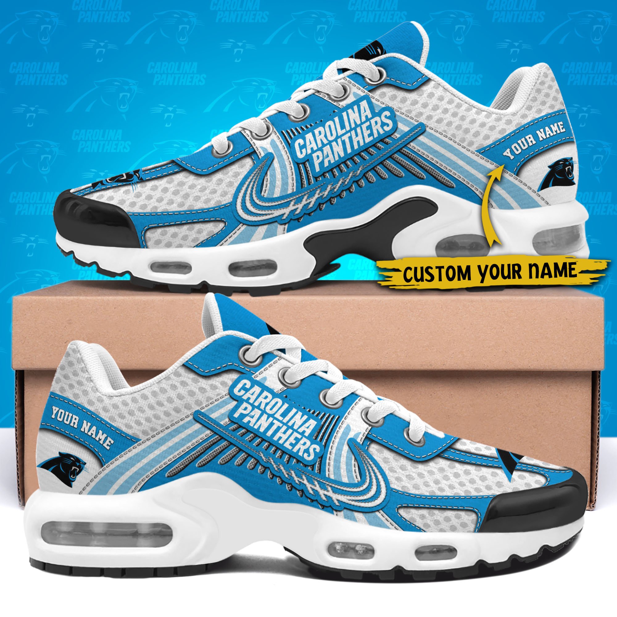Carolina Panthers TN Shoes Custom Your Name, Sport Team Shoes