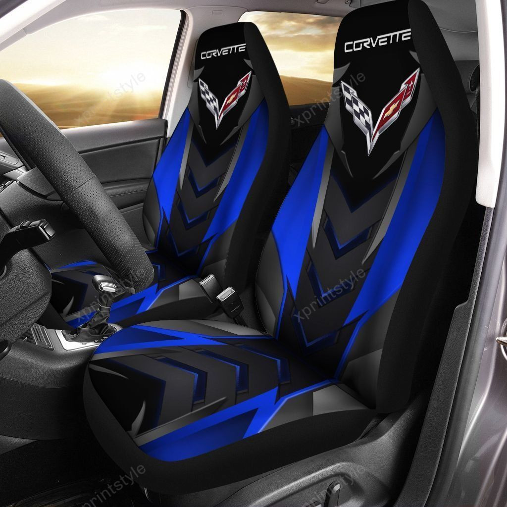 CHEVROLET CORVETTE CAR SEAT COVER ( SET OF 2 ) VER 13