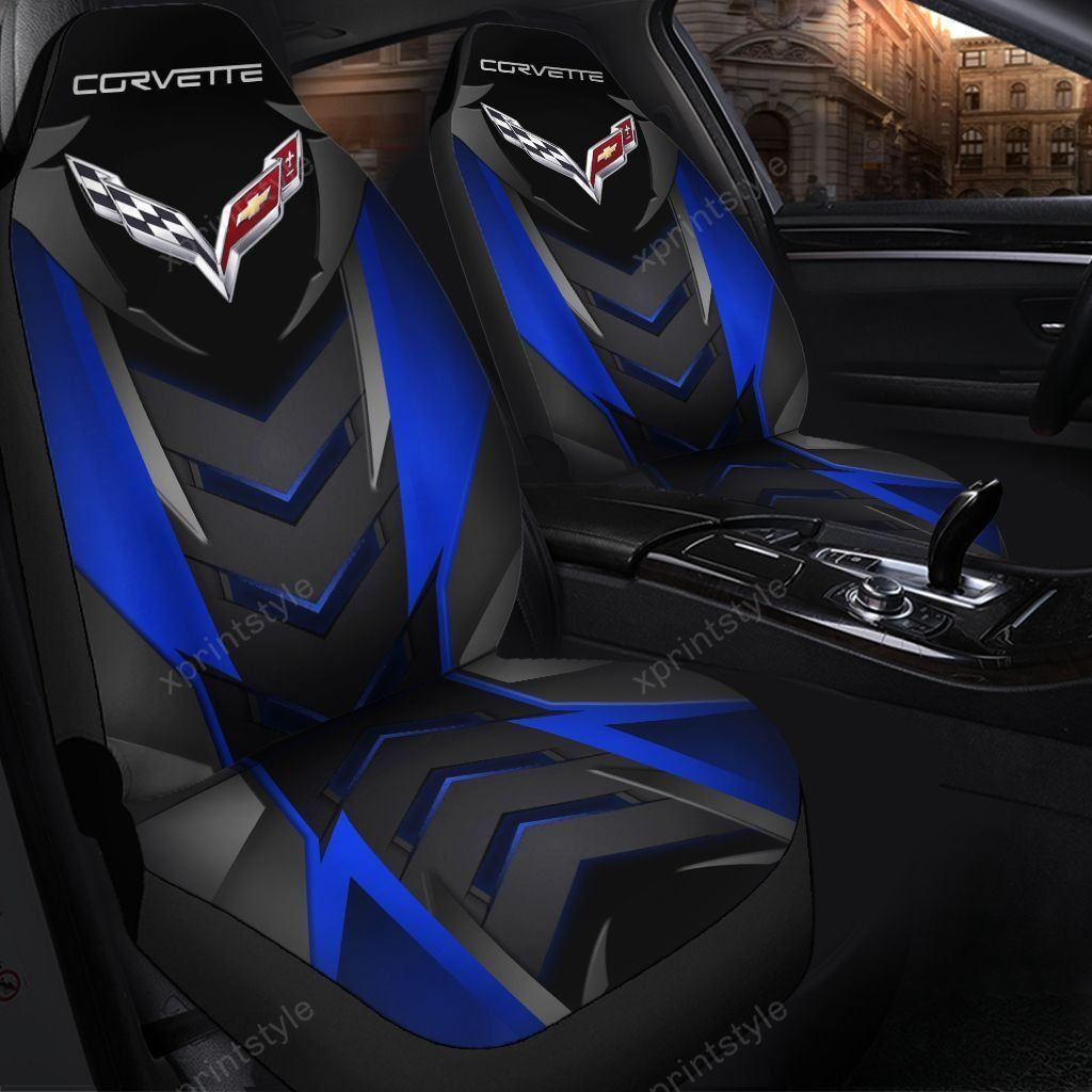 CHEVROLET CORVETTE CAR SEAT COVER ( SET OF 2 ) VER 13