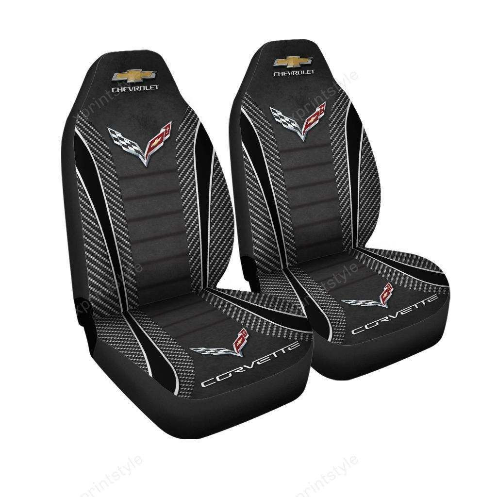 CHEVROLET CORVETTE CAR SEAT COVER ( SET OF 2 ) VER 3