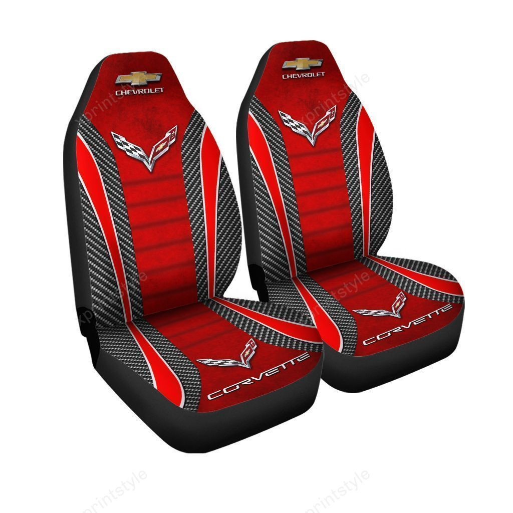 CHEVROLET CORVETTE CAR SEAT COVER ( SET OF 2 ) VER 4
