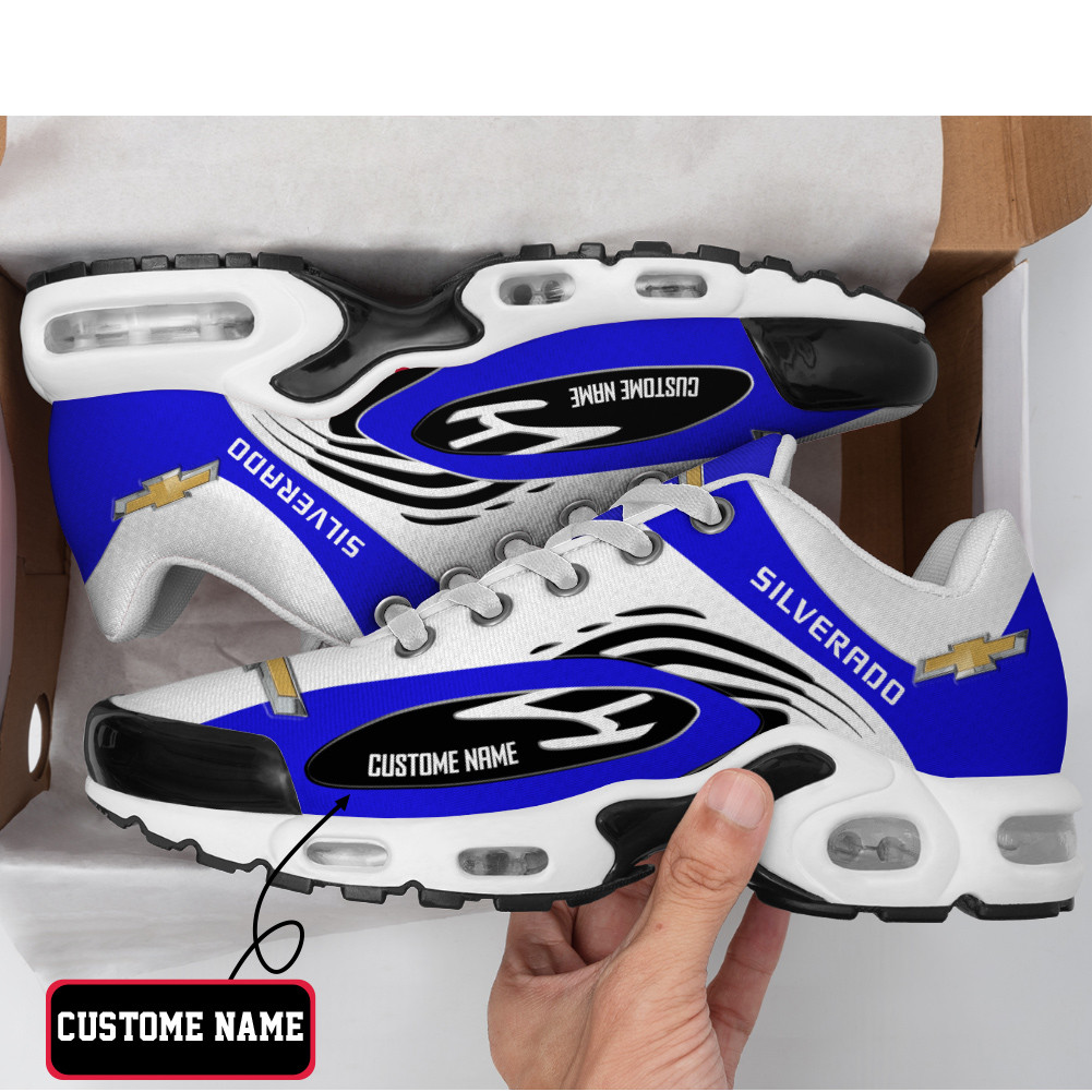 Chevrolet Silverado Flame Edition Custom Name TN Air Max Shoes Air Cushion Sneakers
