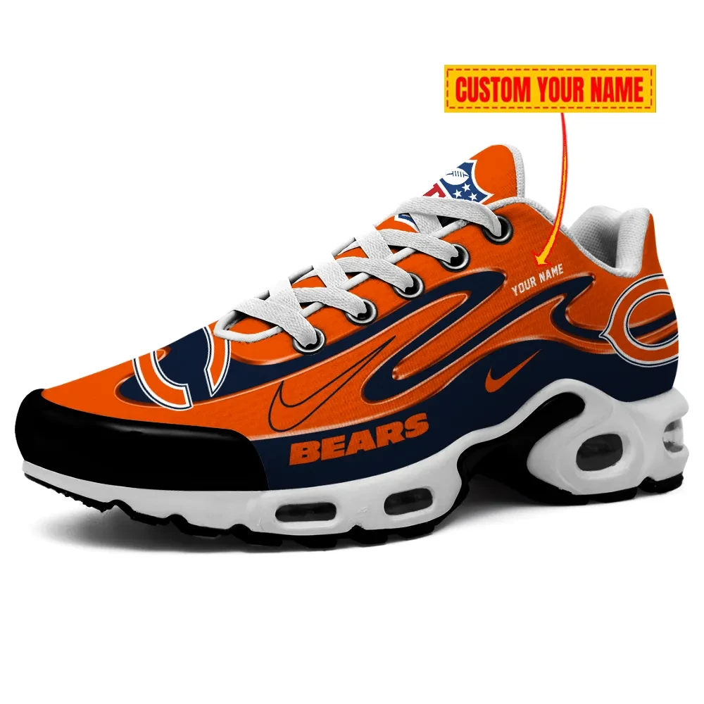 Chicago Bears Personalized Name Team Mix Colors V2 TN Air Max Shoes Air Cushion Sneakers