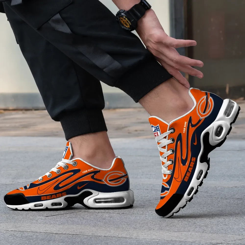 Chicago Bears Personalized Name Team Mix Colors V2 TN Air Max Shoes Air Cushion Sneakers